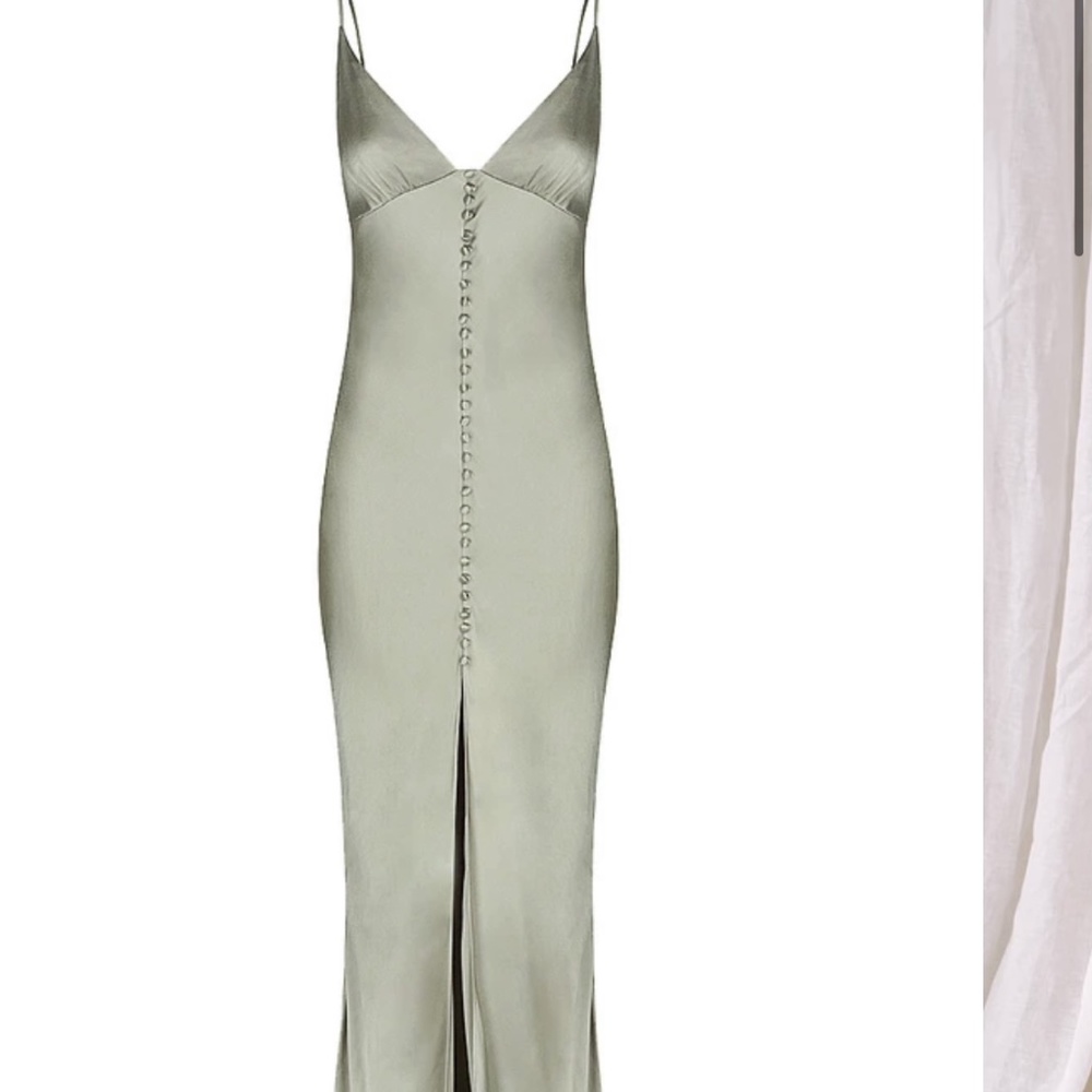 COPY - Shona Joy La Lune Bias Slip Dress - Sage Size 8
